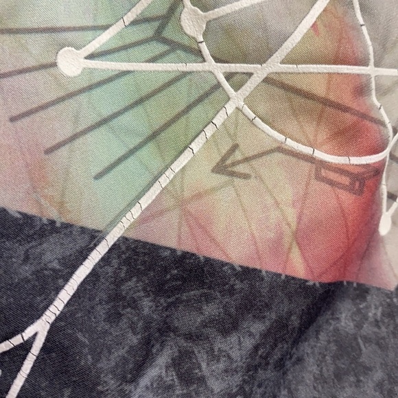 EVOLUTION AND CREATION Active Grey Tie Dye Tribal Dream Catcher Leggings yoga m - Picture 8 of 10